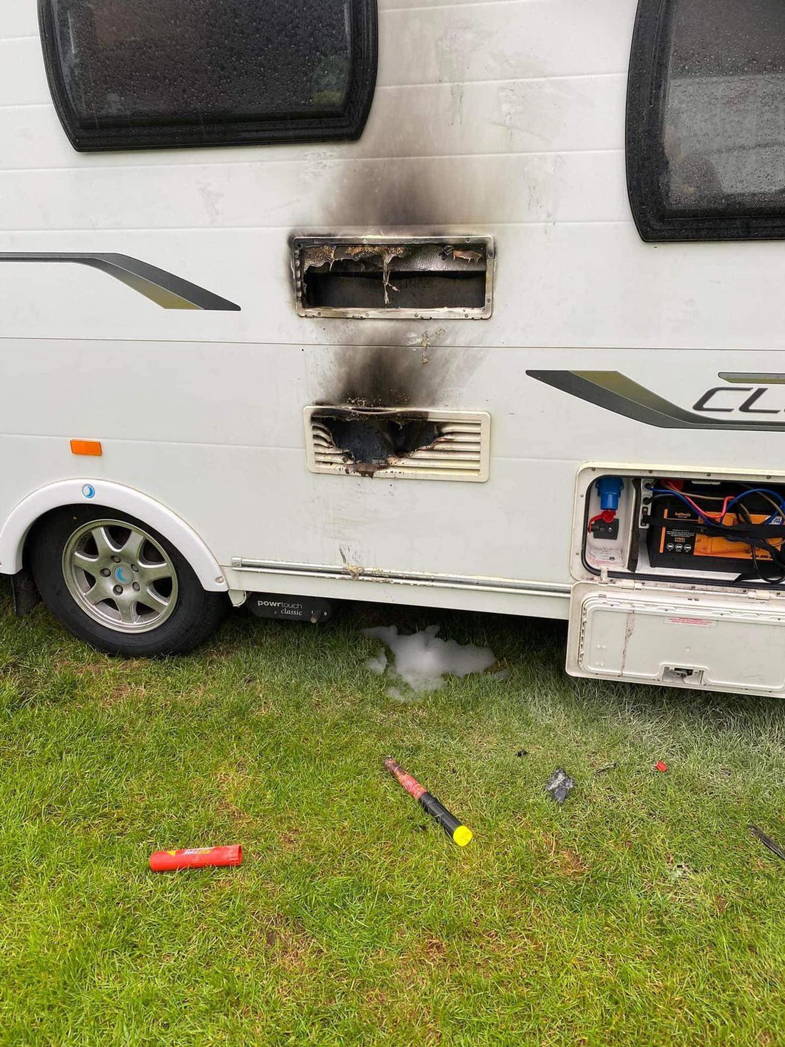 Caravan Saved after Gas Explosion behind Fridge!