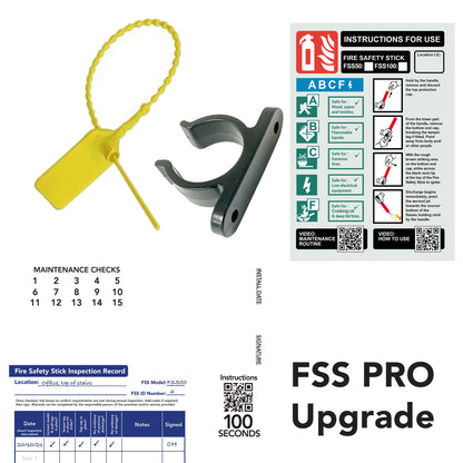 Retro-upgrade Kits to PRO versions  - Loose Tamper-tag, extra clip, installation and inspection sticker, optional signs