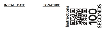 Installation Sticker for FSS PRO (select FSS50 or FSS100)