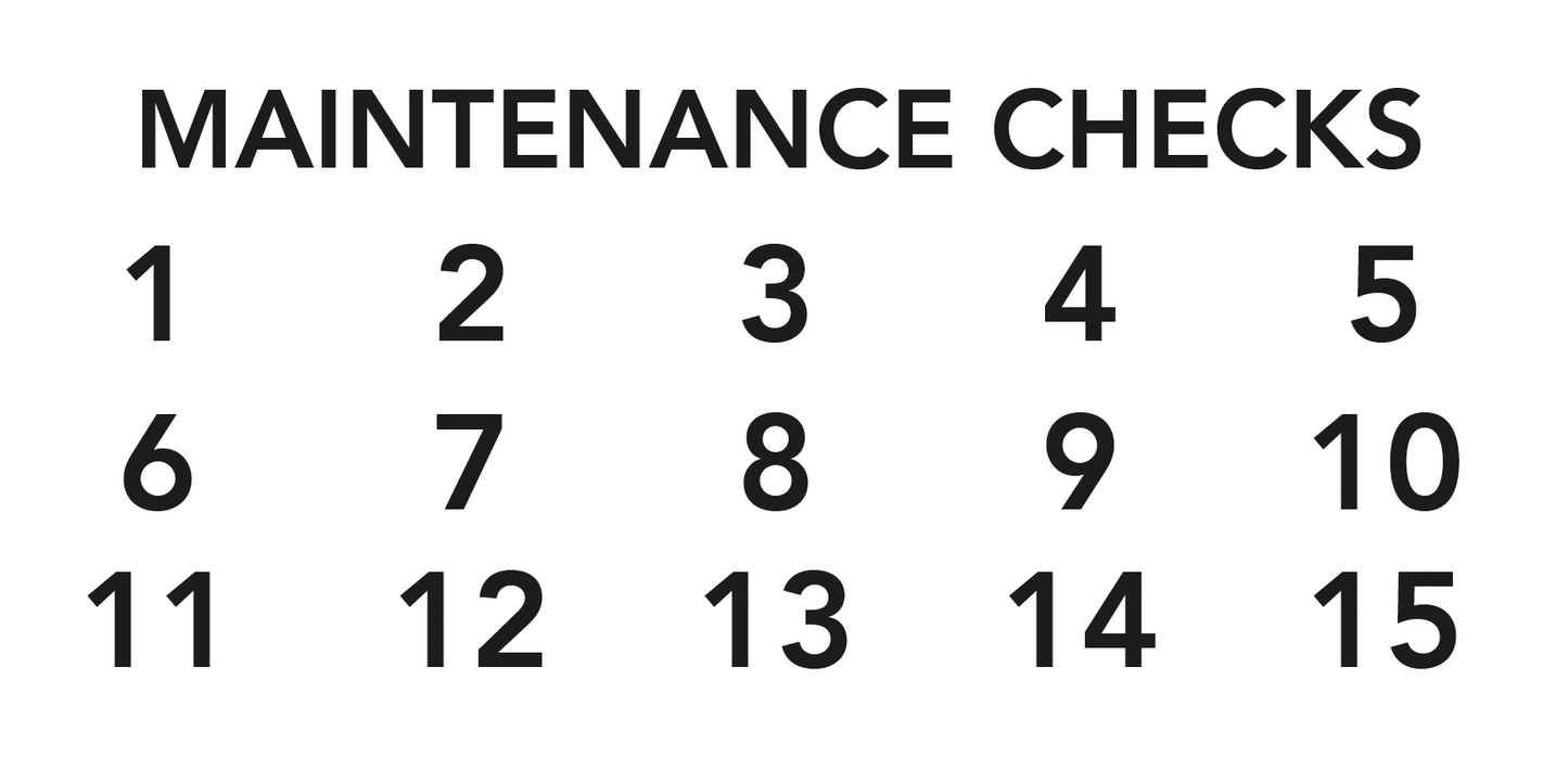 Maintenance Inspection Sticker (for both FSS50 and FSS100)