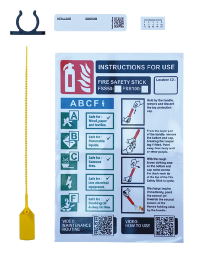 Retro-upgrade Kits to PRO versions  - Loose Tamper-tag, extra clip, installation and inspection sticker, optional signs